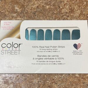 Color Street Teal Shimmer Nail Strips (Shimmery Teal)